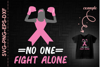 No One Fights Alone Ribbon Strong Girl