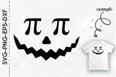 Pi Eye Pumpkin Funny Halloween