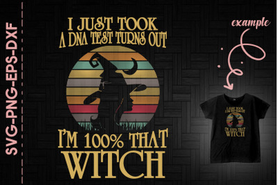 I&#039;m 100% That Witch Retro Halloween