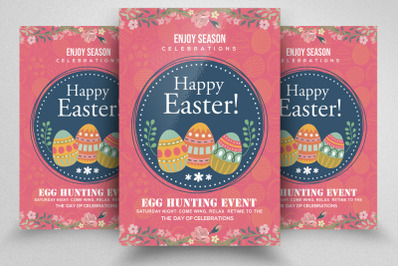 Happy Easter Event Flyer Template