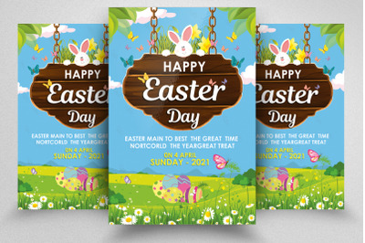 Happy Easter Festival Flyer