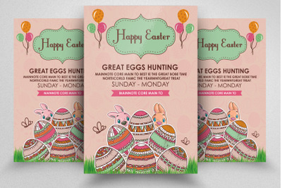 Happy Easter Flyer&2F;Poster Template