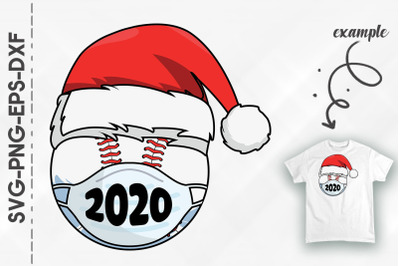 2020 Baseball Christmas Santa Hat Xmas