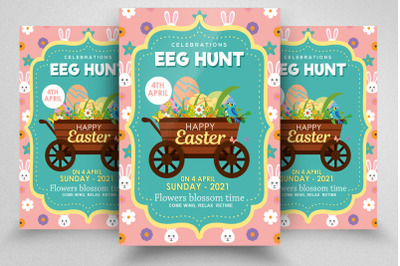 Happy Easter Event Poster Template