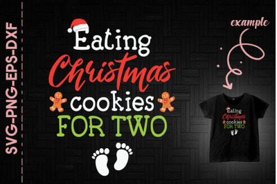 Eating Christmas Cookie For Two Xmas