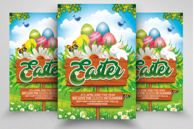 Happy Easter Event Flyer Template