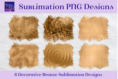 Sublimation PNG Designs - Decorative Bronze Images