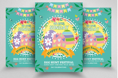 Happy Easter Event Flyer Template