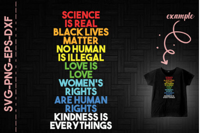 Science Is Real Black Lives Matter Facts