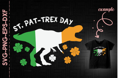 St. Pattrex Day T-Rex Dinosaur Irish