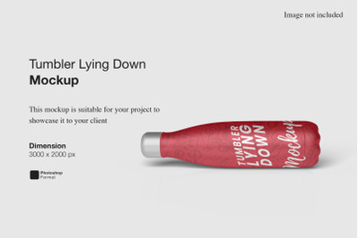 Tumbler Lying Down Mockup