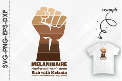 Melaninaire Rich With Melanin Proud BLM