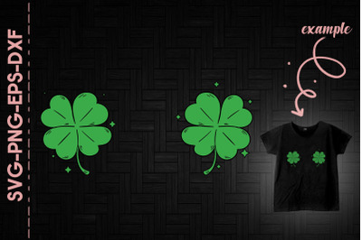 Funny Shamrock Breast St. Patrick&#039;s Day