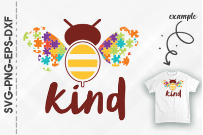 Bee Kind Autism Awareness Puzzles Bee