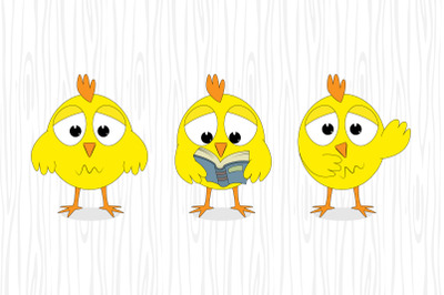 cute chick animal cartoon