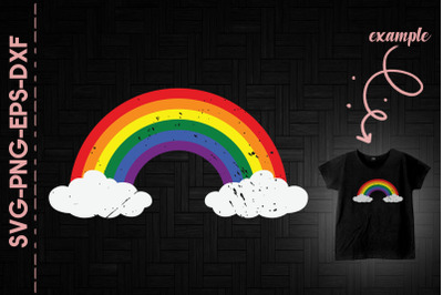 LGBTQ Rainbow Support Love Cloud