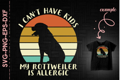 Cant Have Kids My Rottweiler Is Allergic