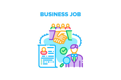 Business Job Relationship Vector Concept Color