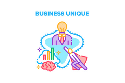 Business Unique Success Idea Vector Concept Color