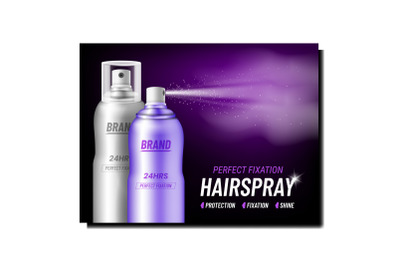 Hairspray Hairdo Creative Promotion Poster Vector