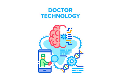 Doctor Technology Innovation Vector Concept Color