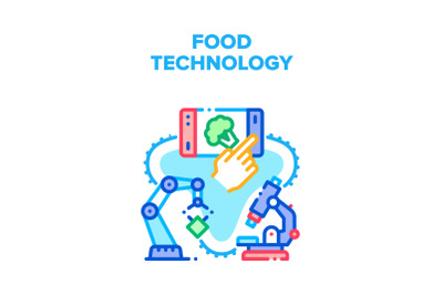 Food Technology Vector Concept Color Illustration