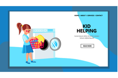 Girl Kid Helping Mother With Housework Vector