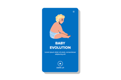 Baby Evolution Growth Physical Process Vector