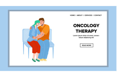 Oncology Therapy For Cancer Ill Treatment Vector