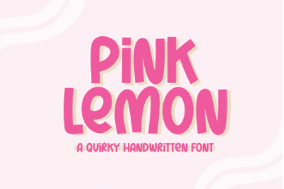 Pink Lemon - Cute Handwritten Font
