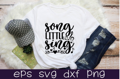 sing little song svg design