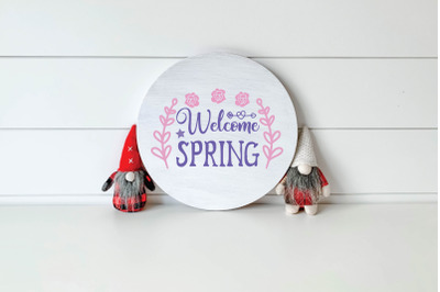 welcome spring svg design