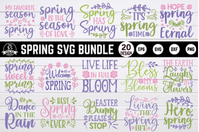 spring svg bundle