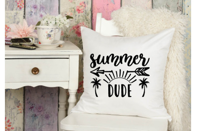 summer dude svg design