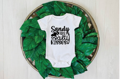 sandy toes &amp; salty kisses svg design