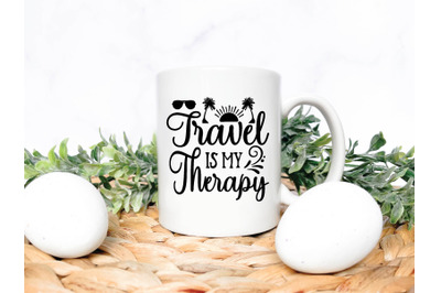 travel is my therapy svg design