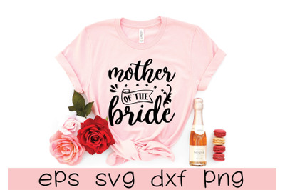 mother of the bride svg design