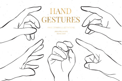 Hand Gestures Illustrations