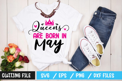 Queens are born in May svg