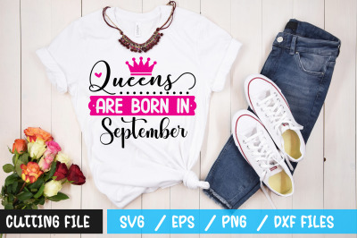 Queens are born in September svg