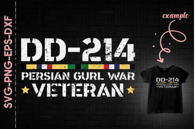 DD-214 Persian Gurl War Veteran Soldier