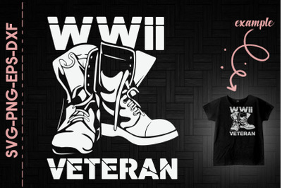 WW II Veteran US Boot Veteran US Army