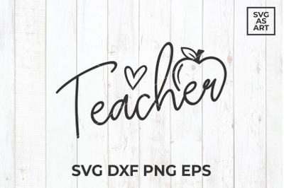 Teacher SVG Cut File