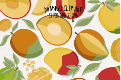 Mango SVG Clipart | Set of 33