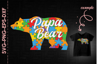 Papa Bear Autism Puzzle