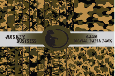 Military digital paper pack, Scrapbook papers, Digital download, Jpeg