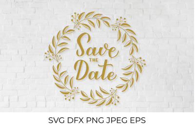 Save the date calligraphy hand lettering