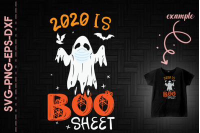 2020 Is Boo Sheet Halloween Ghost Mask