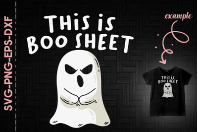 This Is Boo Sheet Halloween Ghost