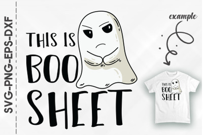 This Is Boo Sheet Ghost Fun Halloween